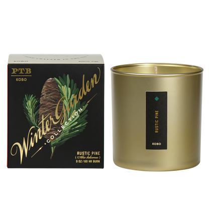 Primary image of KOBO Plant the Box Winter Garden Rustic Pine Candle (9 oz)