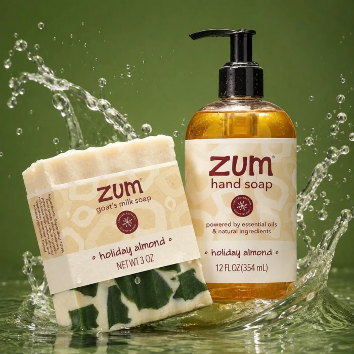 Alternate image of Zum Holiday Almond Liquid Hand Soap and Zum Goat's Milk Soap