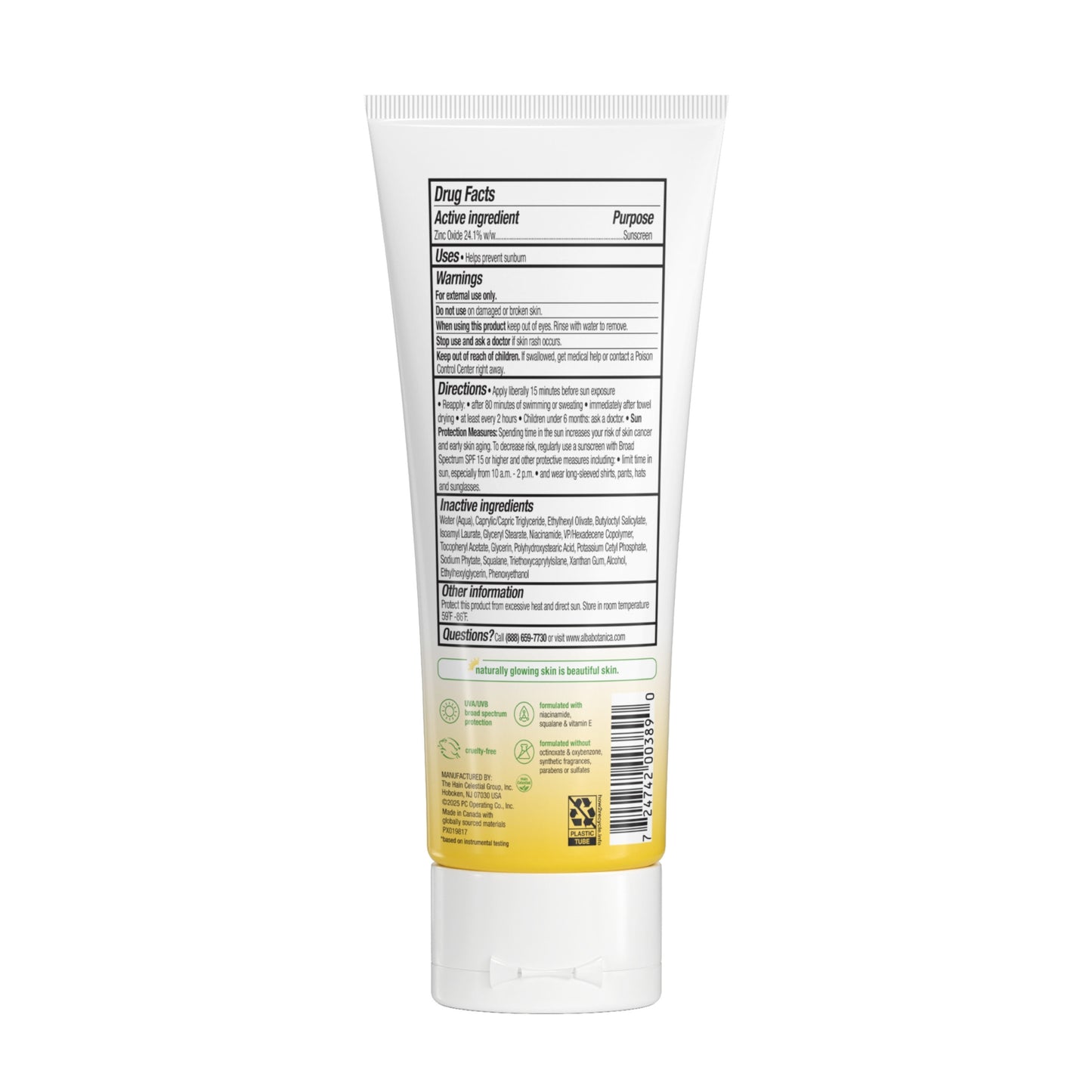 Alternate Image of Sheer Mineral Sunscreen SPF30, white and yellow tube