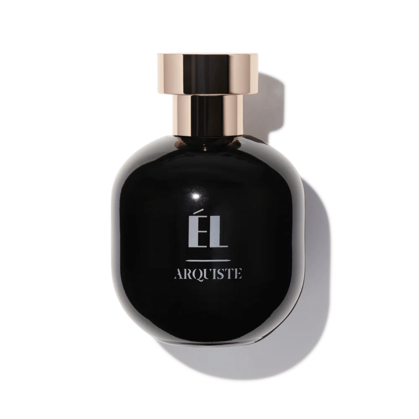 Primary Image El EDP, black perfume bottle with gold cap