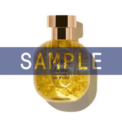 Primary Image of Sample - L'Or De Louis EDP, perfume bottle with gold cap with sample written over