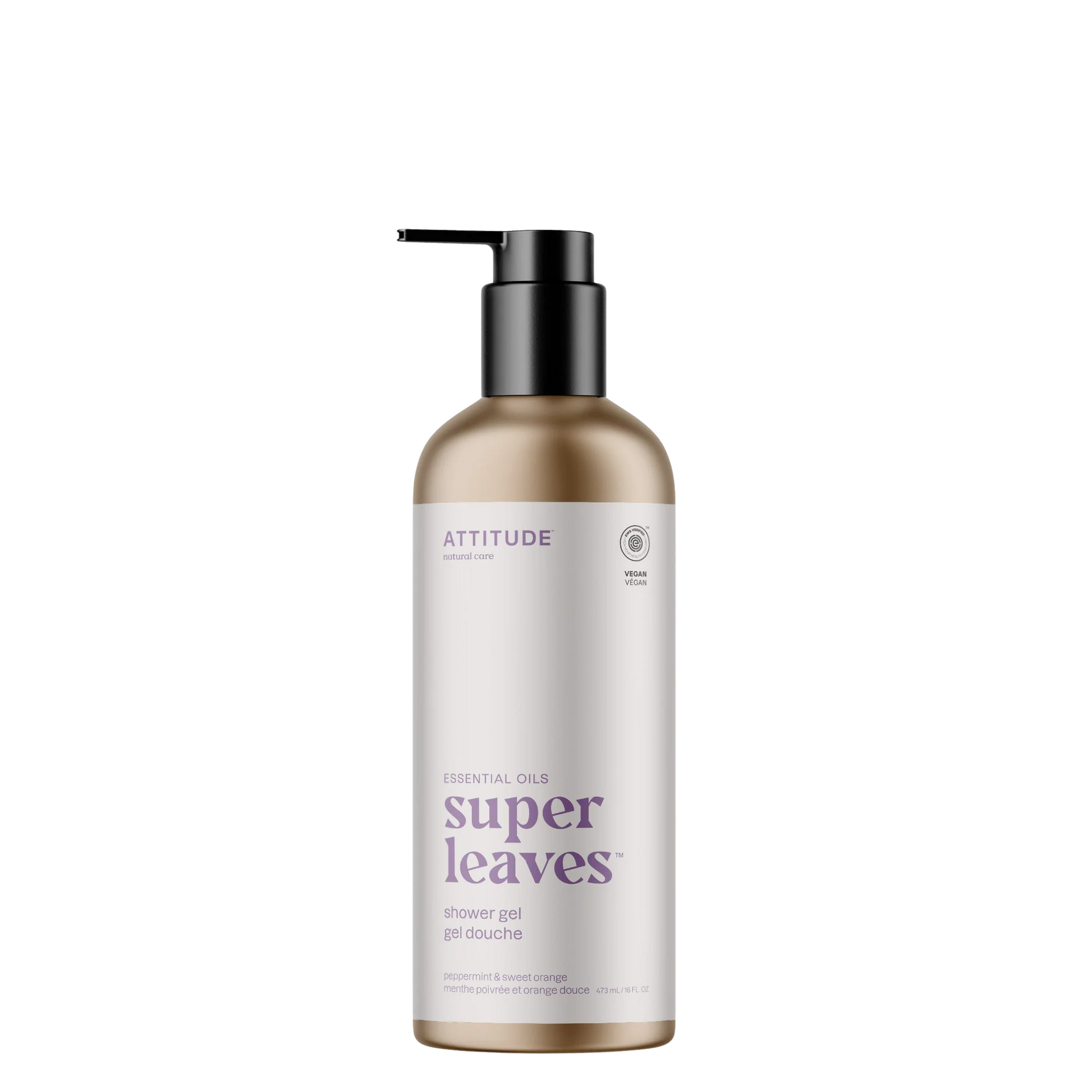 Primary Image of ATTITUDE Peppermint & Sweet Orange Aluminum Bottle Shower Gel (16 oz)