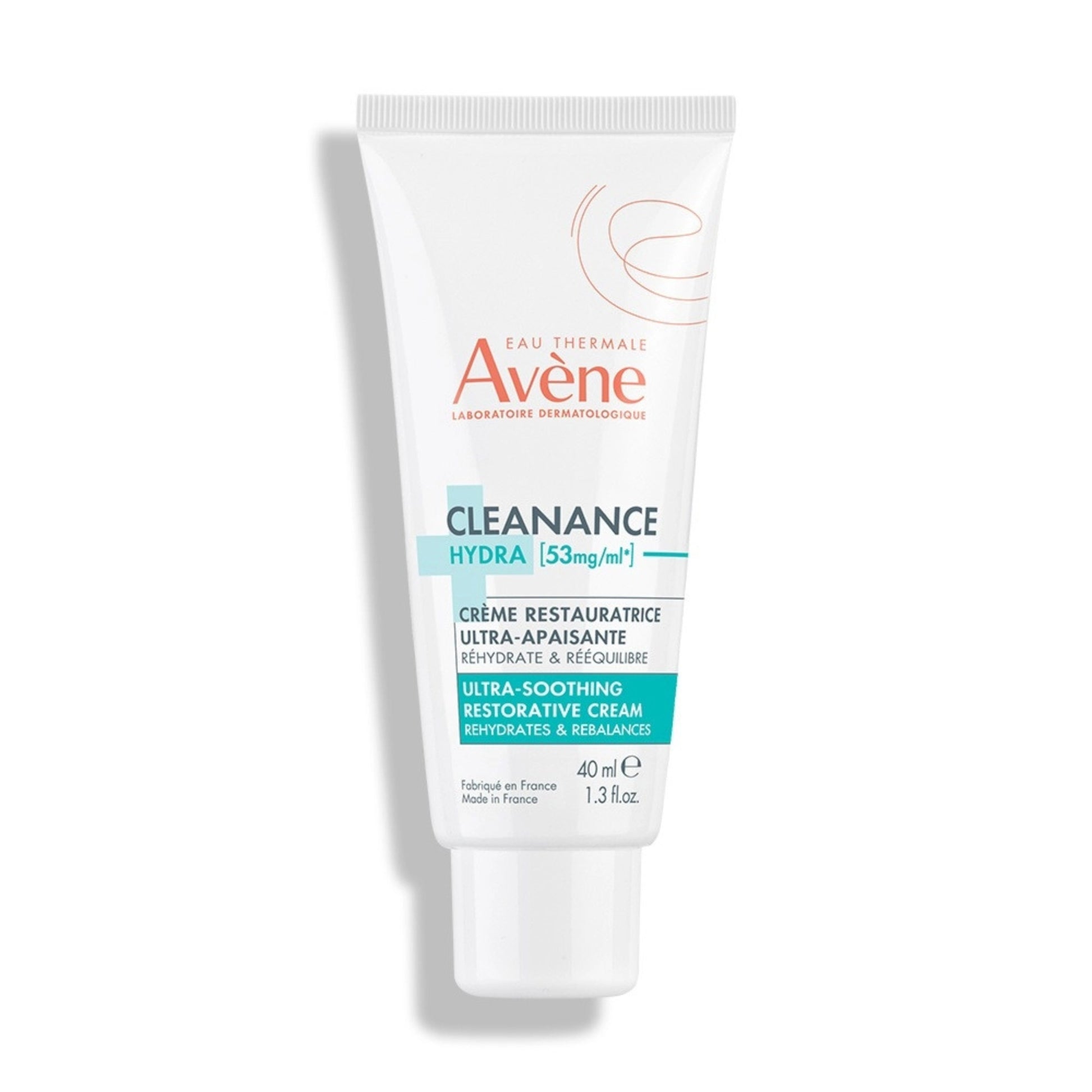 Primary Image of Cleanance Hydra Ultra-Soothing Restorative Cream, white tube with teal writing 