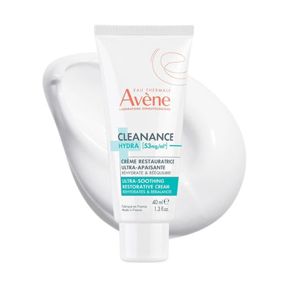 Alternate Image of Cleanance Hydra Ultra-Soothing Restorative Cream, whtie tube and cream texture