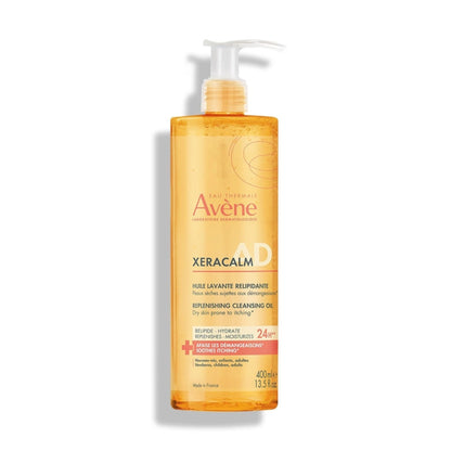 Primary Image of XeraCalm A.D Lipid-Replenishing Cleansing Oil, orange clear pump top bottle