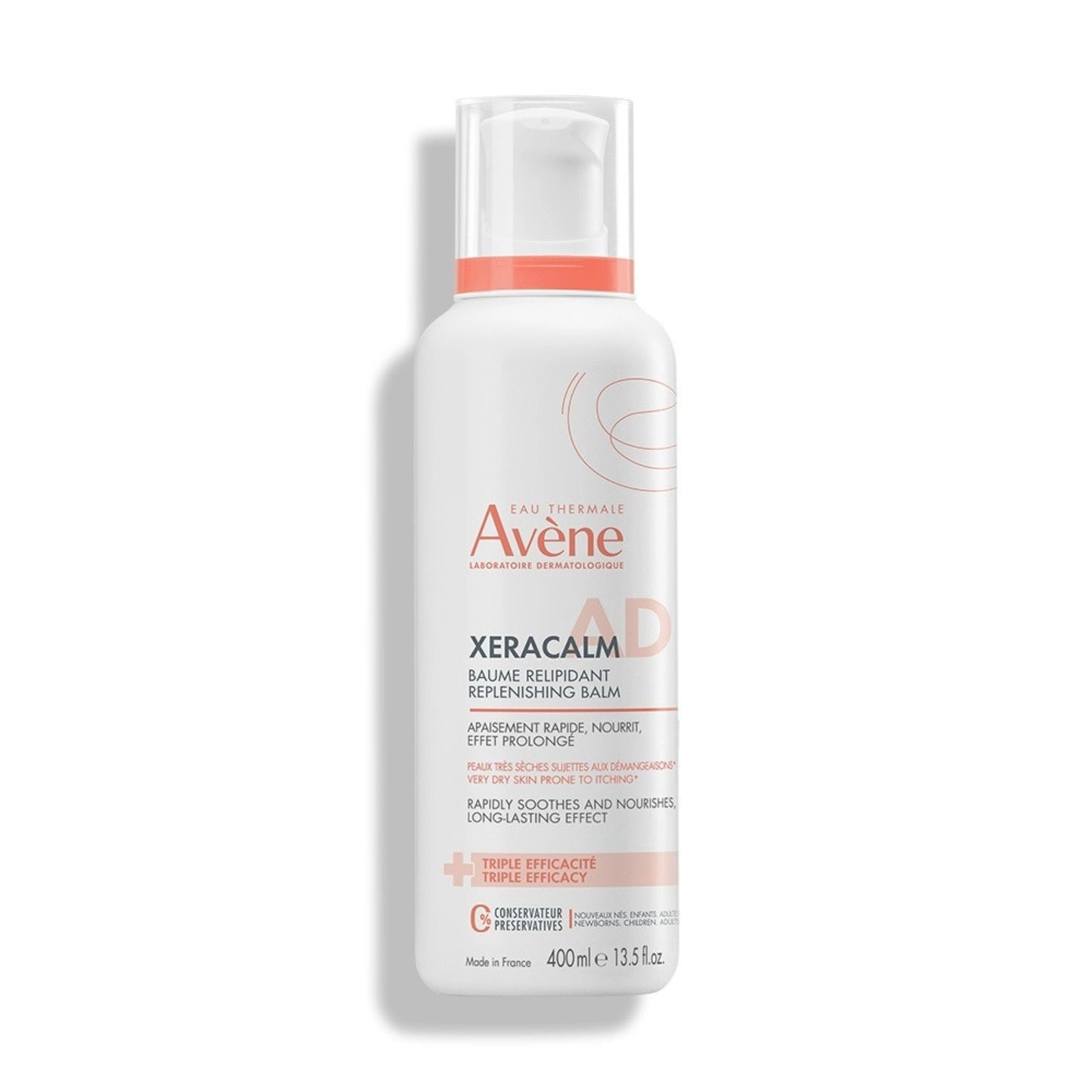 Primary Image of XeraCalm A.D Replenishing Balm, white pump top bottle