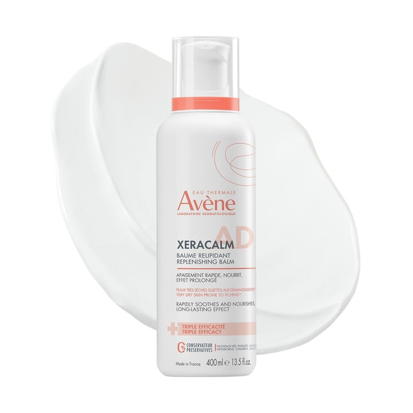 Alternate Image of XeraCalm A.D Replenishing Balm, white pump top bottle