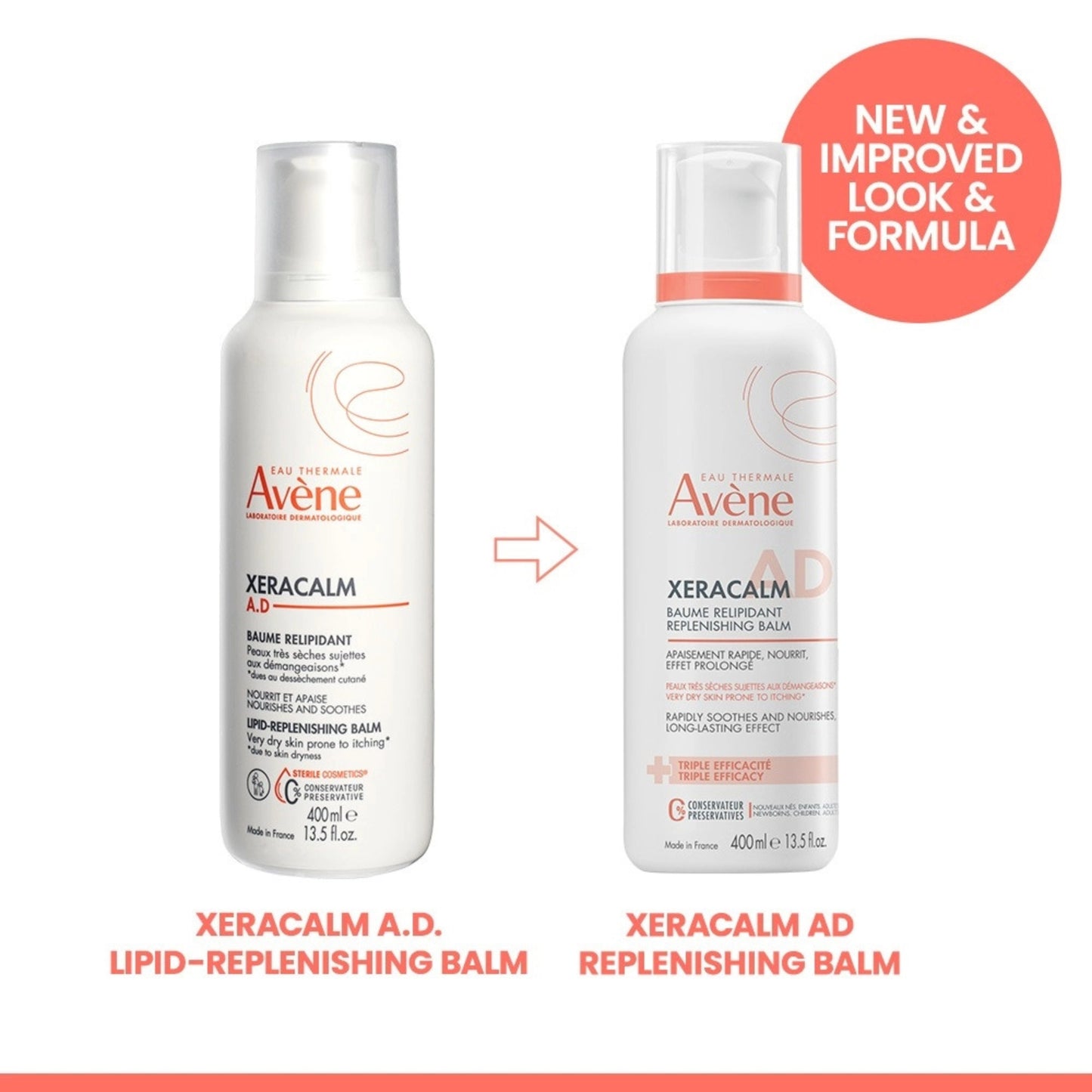 Alternate Image of XeraCalm A.D Replenishing Balm, white pump top bottle