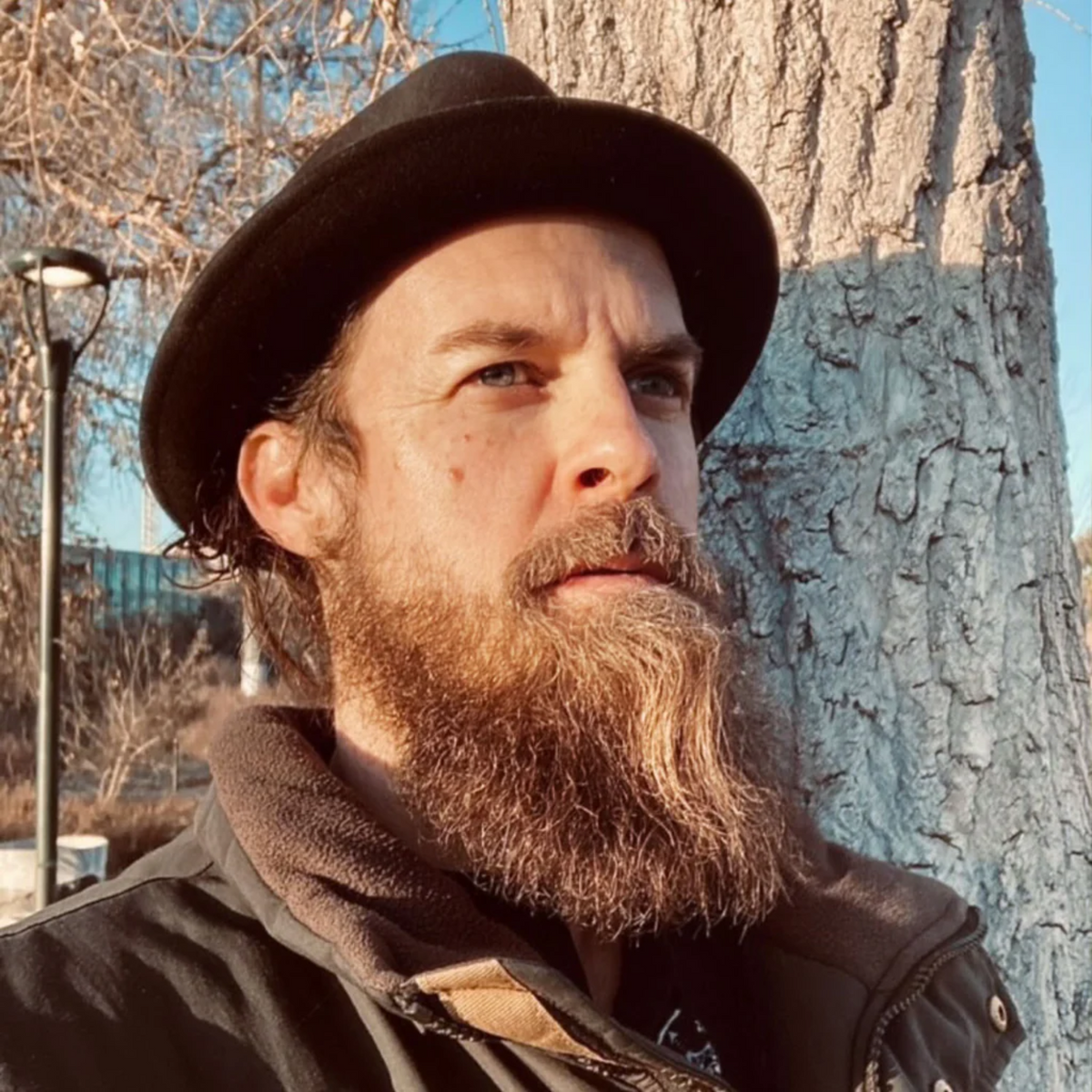 Alternate Image of Holiday Beard Grooming Kit, model with beard and hat