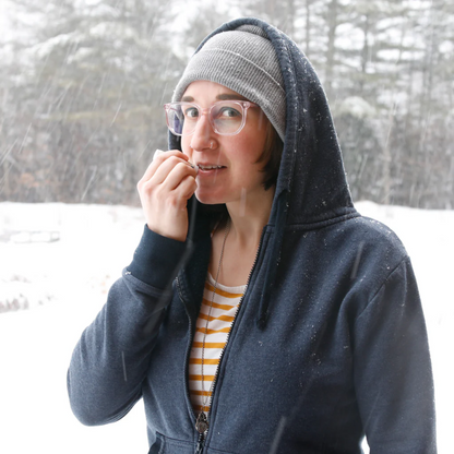 Lifestyle Image of Badger Holiday Blue Lip Balm Set