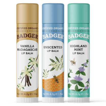 Secondary Image 2 of Badger Holiday Blue Lip Balm Set