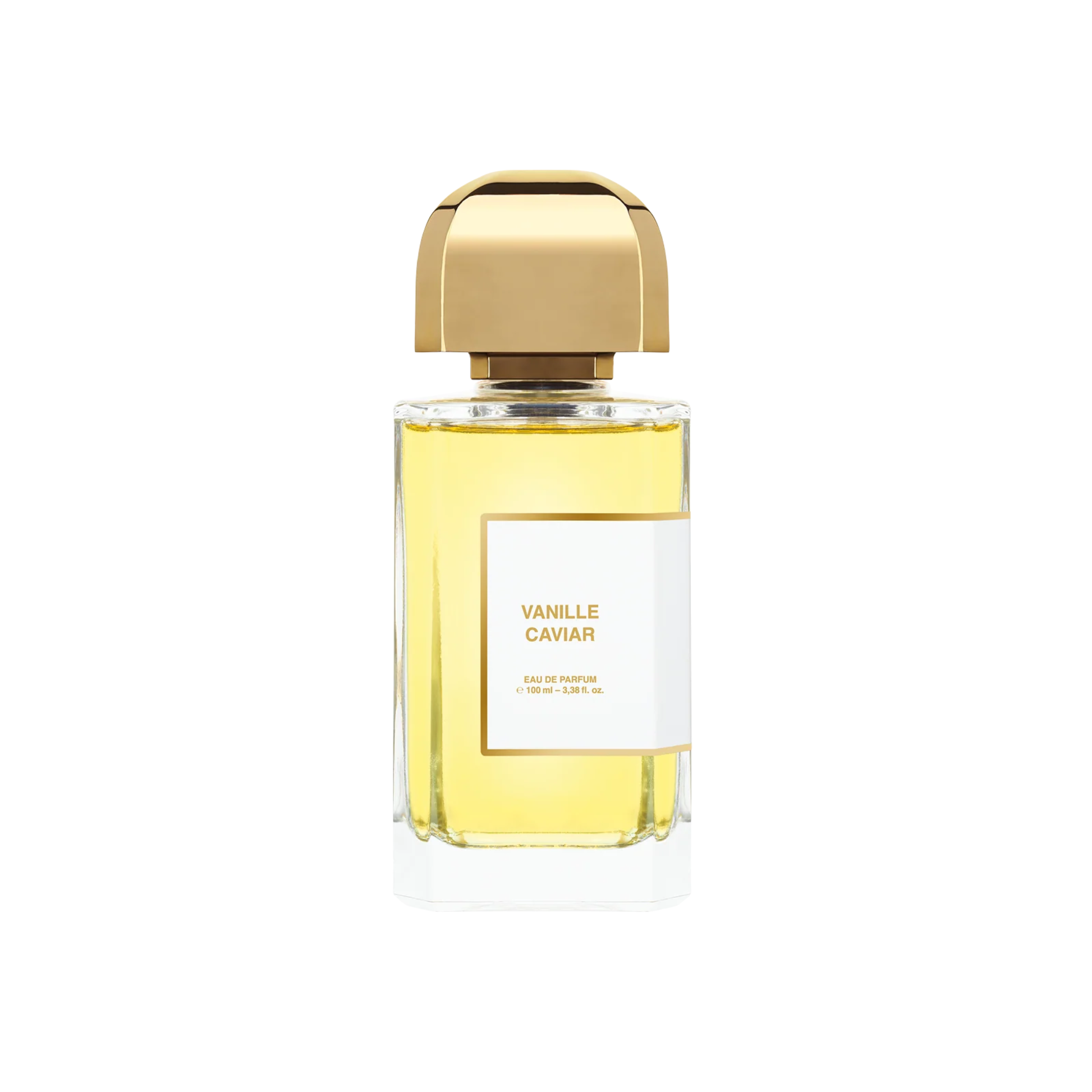 Primary Image of Vanille Caviare EDP, square perfumer bottle with gold cap