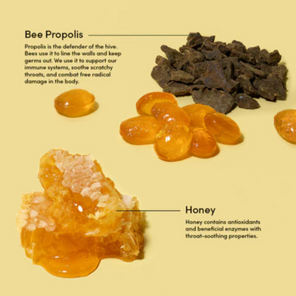 alternate image of beekeepers naturals propolis honey soothing lozenges
