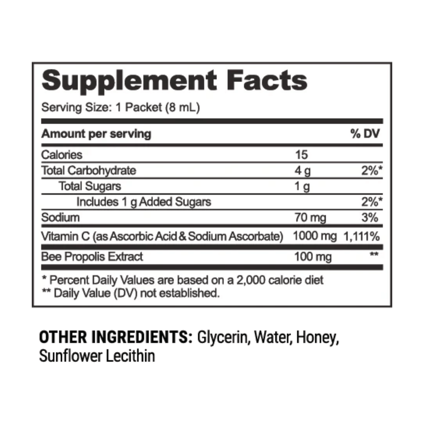 Alternate Image of Propolis + Vitamin C Liposomal Packet
