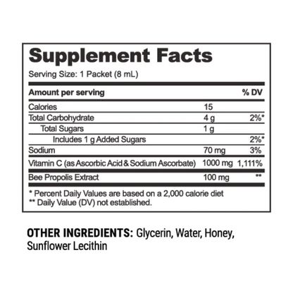 Alternate Image of Propolis + Vitamin C Liposomal Packet