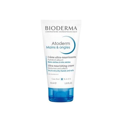 Primary Image of Atoderm Hand & Nail Cream, white and blue hand cream tube