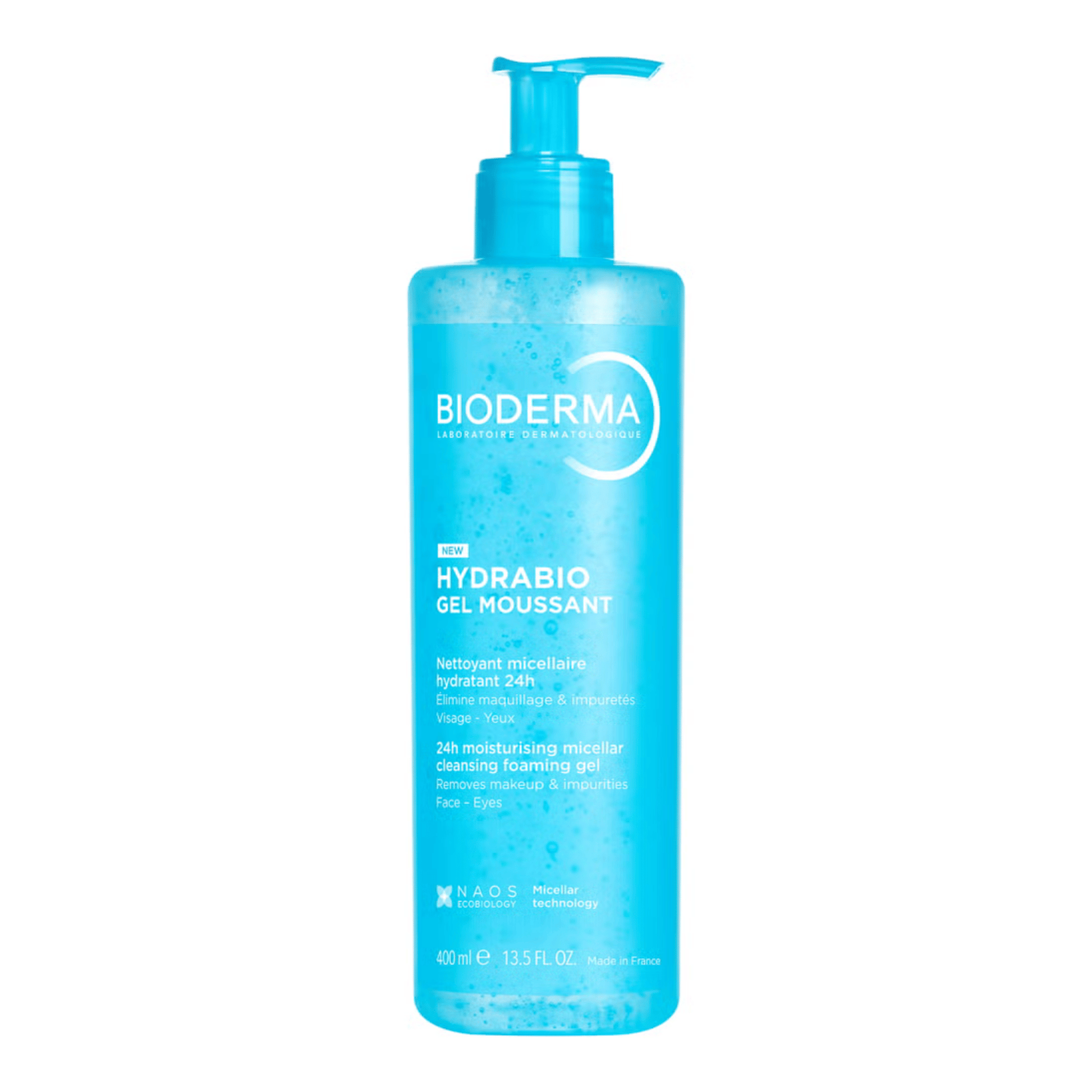 Primary Image of Hydrabio Foaming Gel Cleanser, blue pump top cleanser bottle