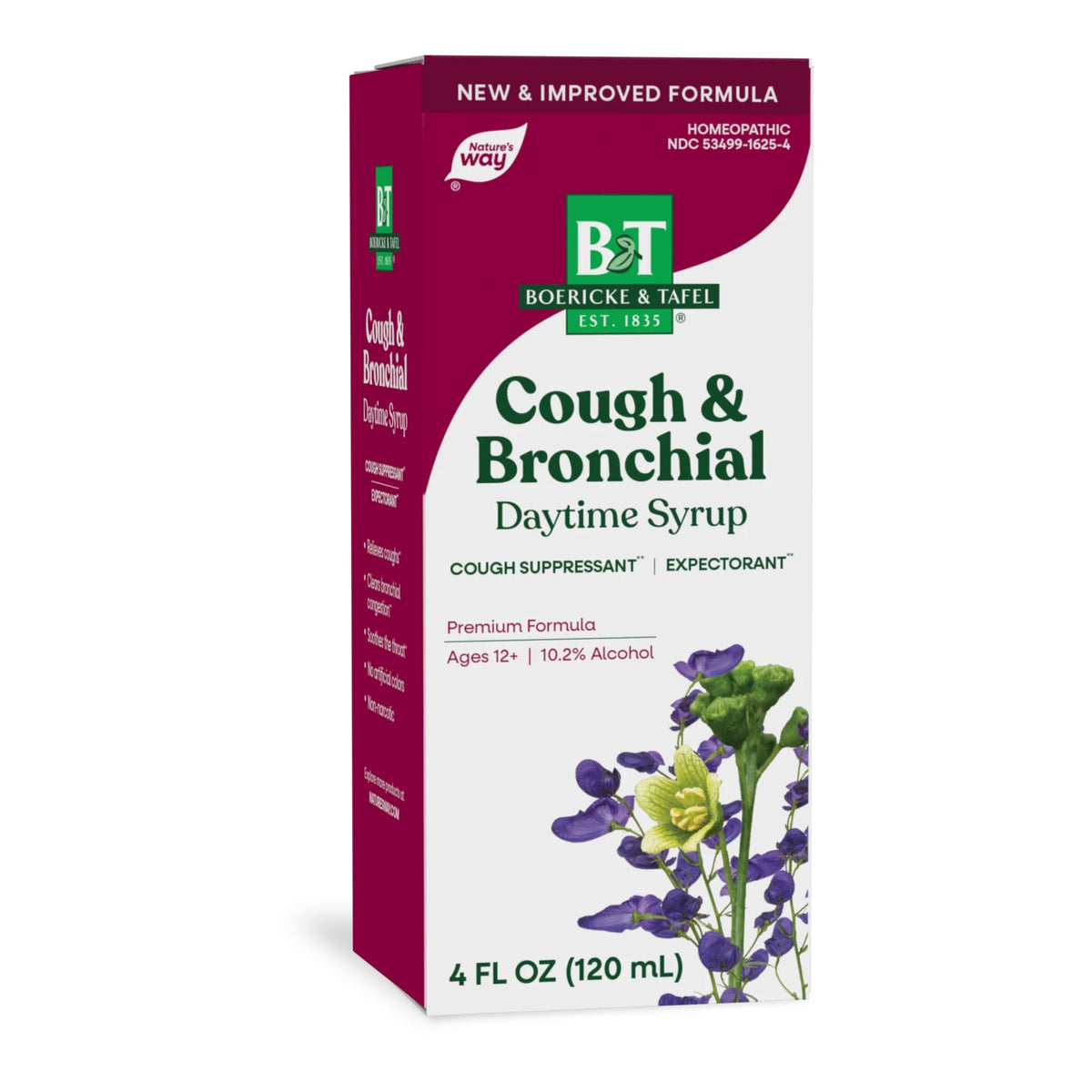 Primary Image of Daytime Cough & Bronchial Syrup 4 oz, red and white box