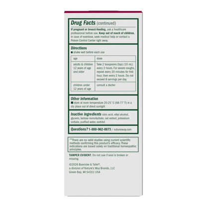 Alternate Image of Daytime Cough & Bronchial Syrup 4 oz, drug facts