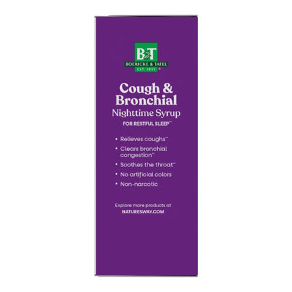 Alternate Image of Nighttime Cough & Bronchial Syrup, purple and white details