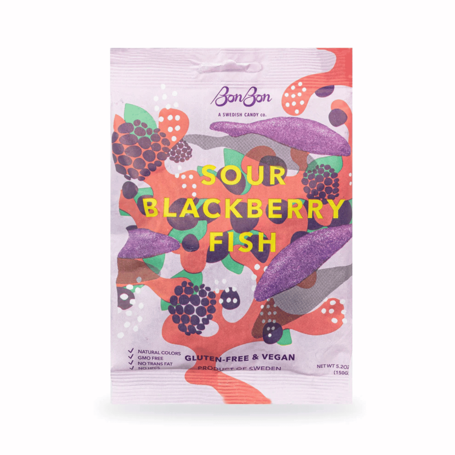 Primary Image of Sour Blackberry Fish Gummies