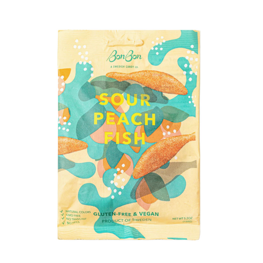 Primary Image of Sour Peach Fish Gummies