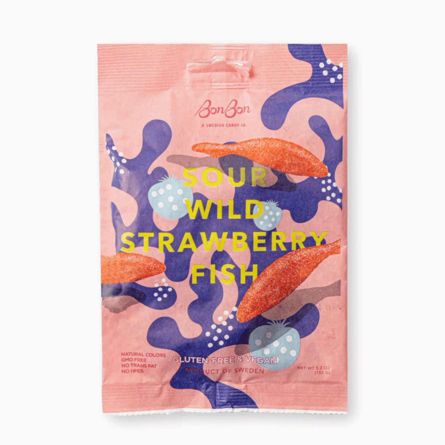 Primary Image of Sour Wild Strawberry Fish Gummies