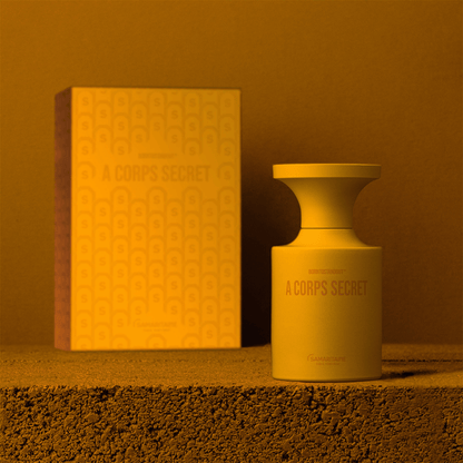 Alternate Image of A Corps Secret Extrait Extreme, yellow perfume bottle and box