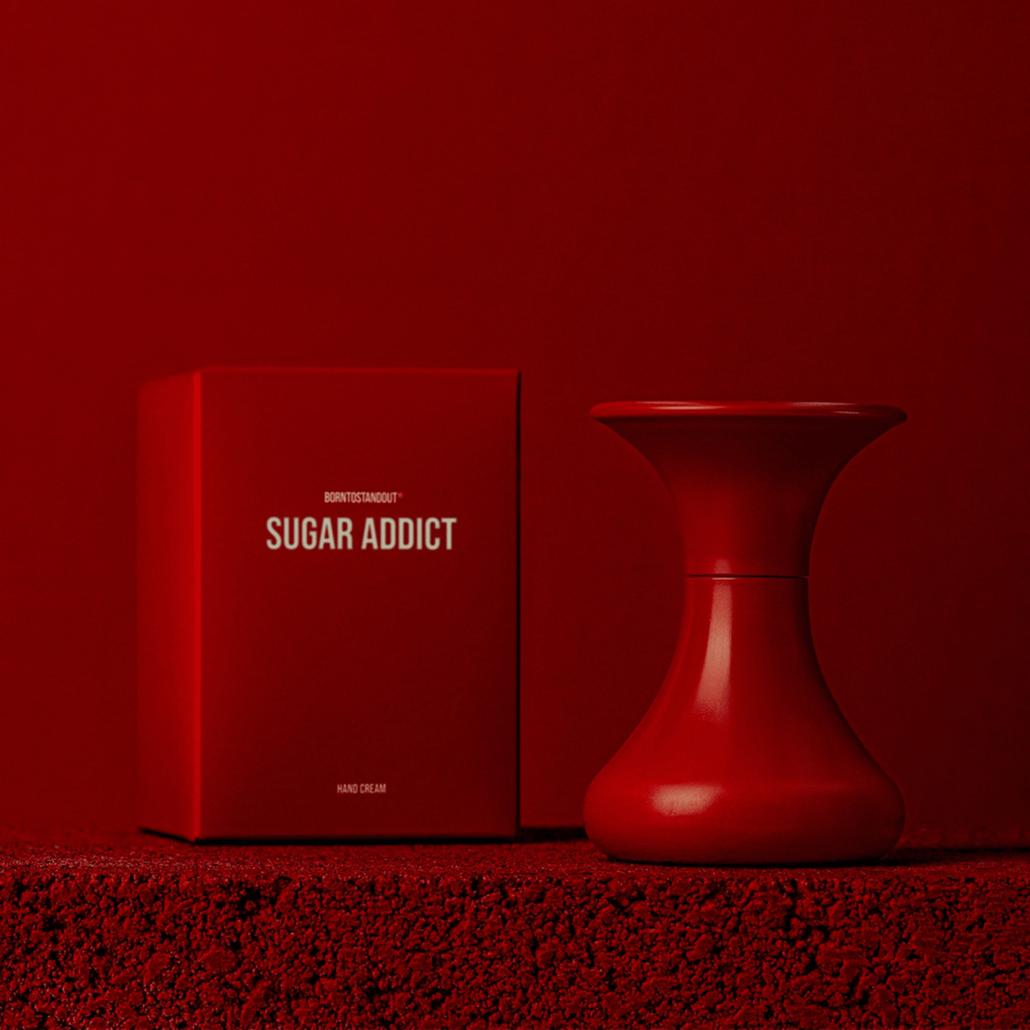 Alternate Image of Sugar Addict Hand Cream, red hand cream bottle and box