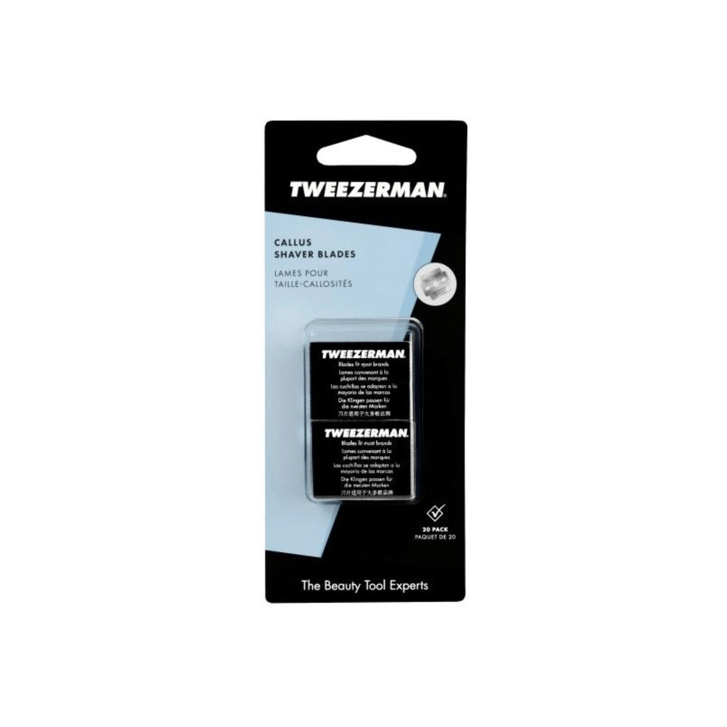 Tweezerman Replacement Callus Shaver Blades (20 count) Smallflower