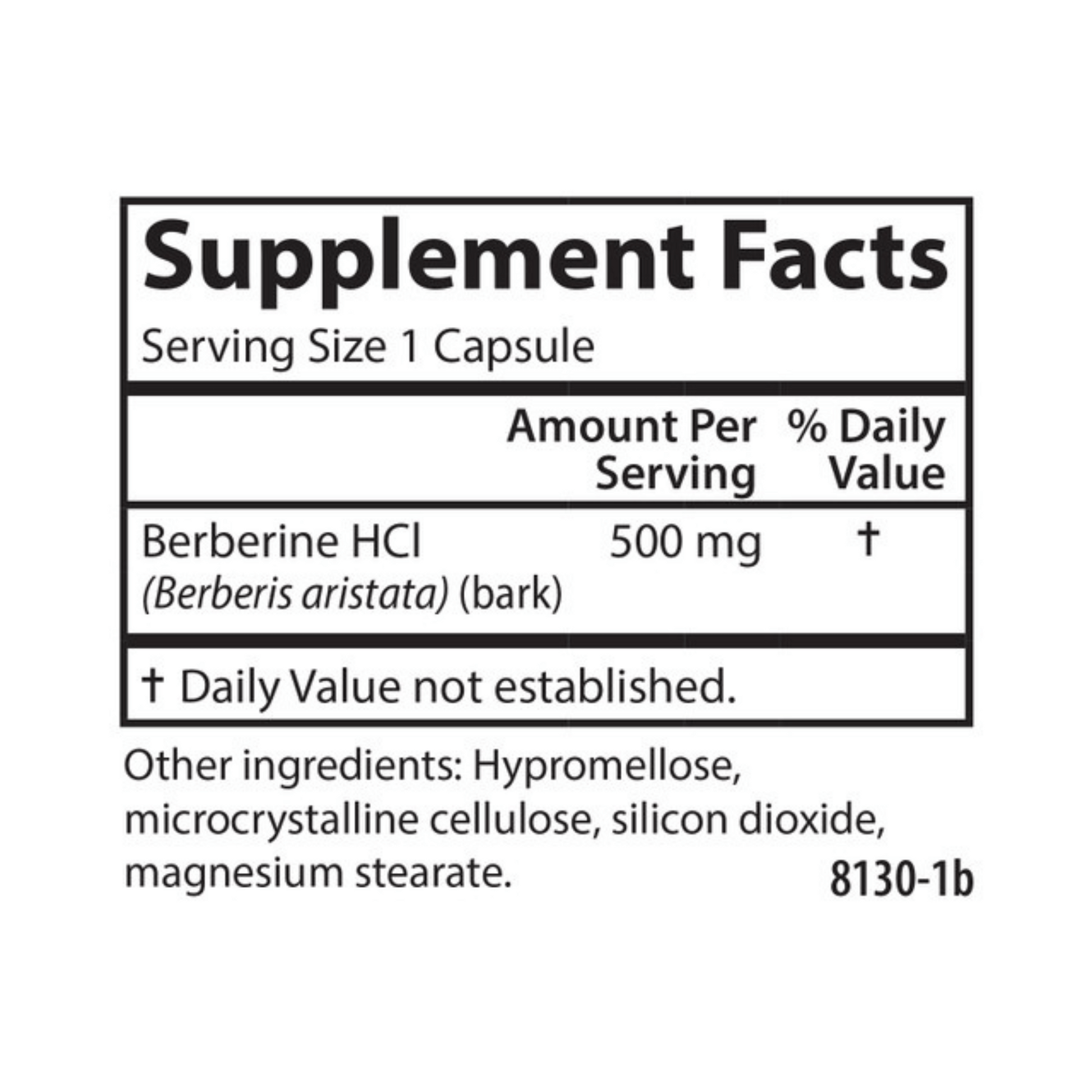 Alternate Image of Berberine 500mg Capsules