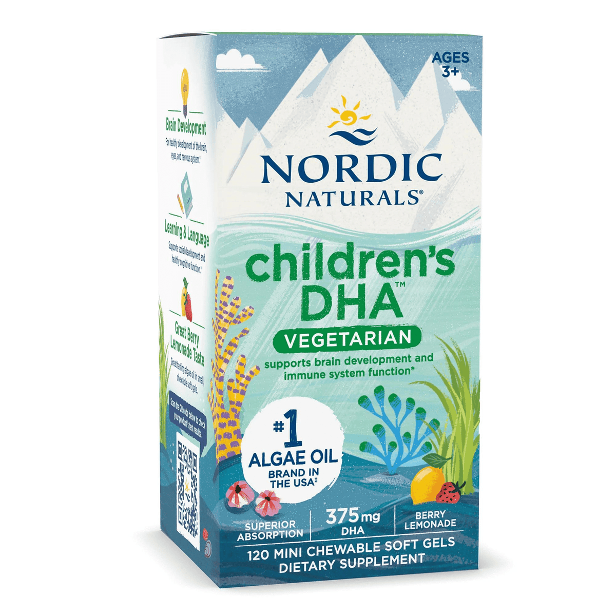 Primary Image of Children's DHA Vegetarian Mini Chewable Soft Gels