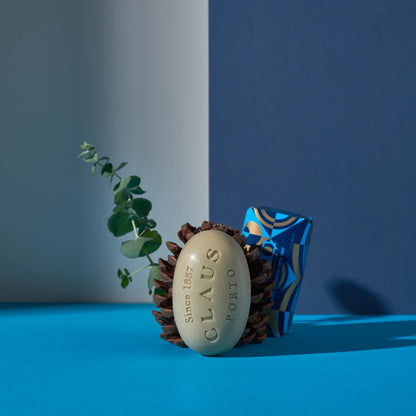 Alternate Image of Deco Encens Eucalyptus Bar Soap, blue and gold wrapped bar soap with plants