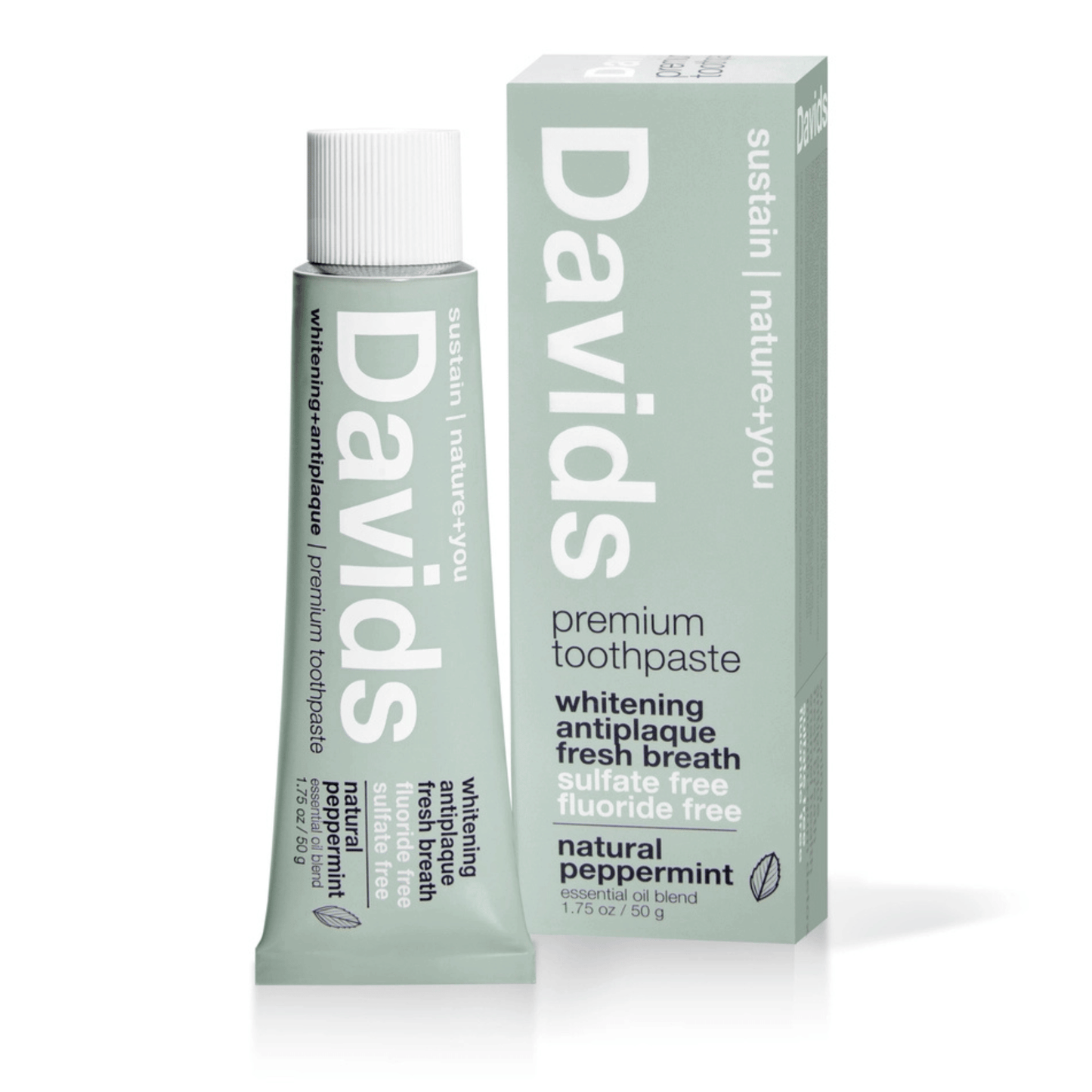 Alternate Image of Natural Peppermint Whitening + Anti-Plaque Toothpaste Travel Size, gray mini toothpaste tube