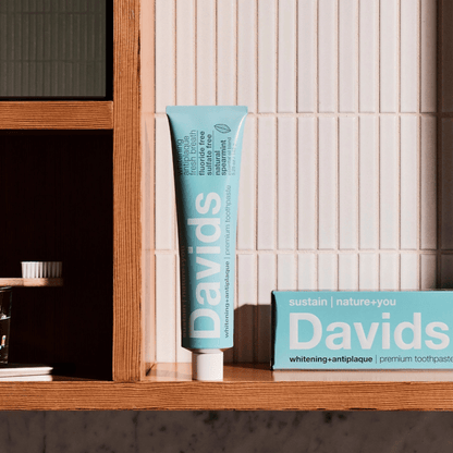 Alternate Image of Natural Spearmint Whitening + Anti-Plaque Toothpaste, blue toothpaste tube