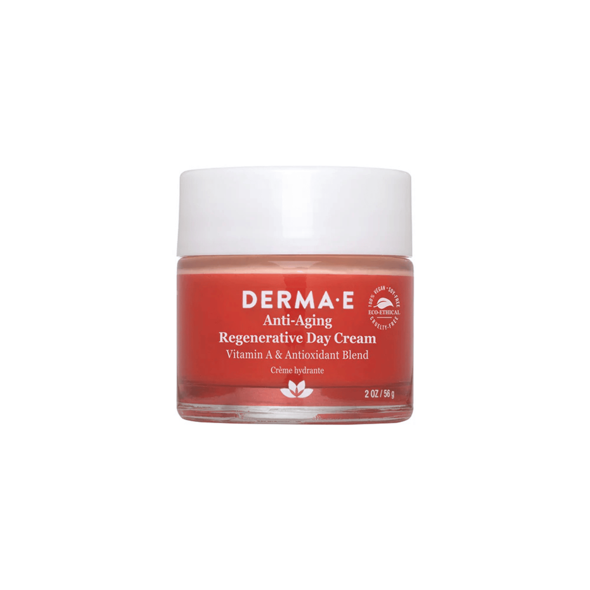 Primary Image of Anti-Aging Regenerative Day Cream, red cosmetics jar with white lid