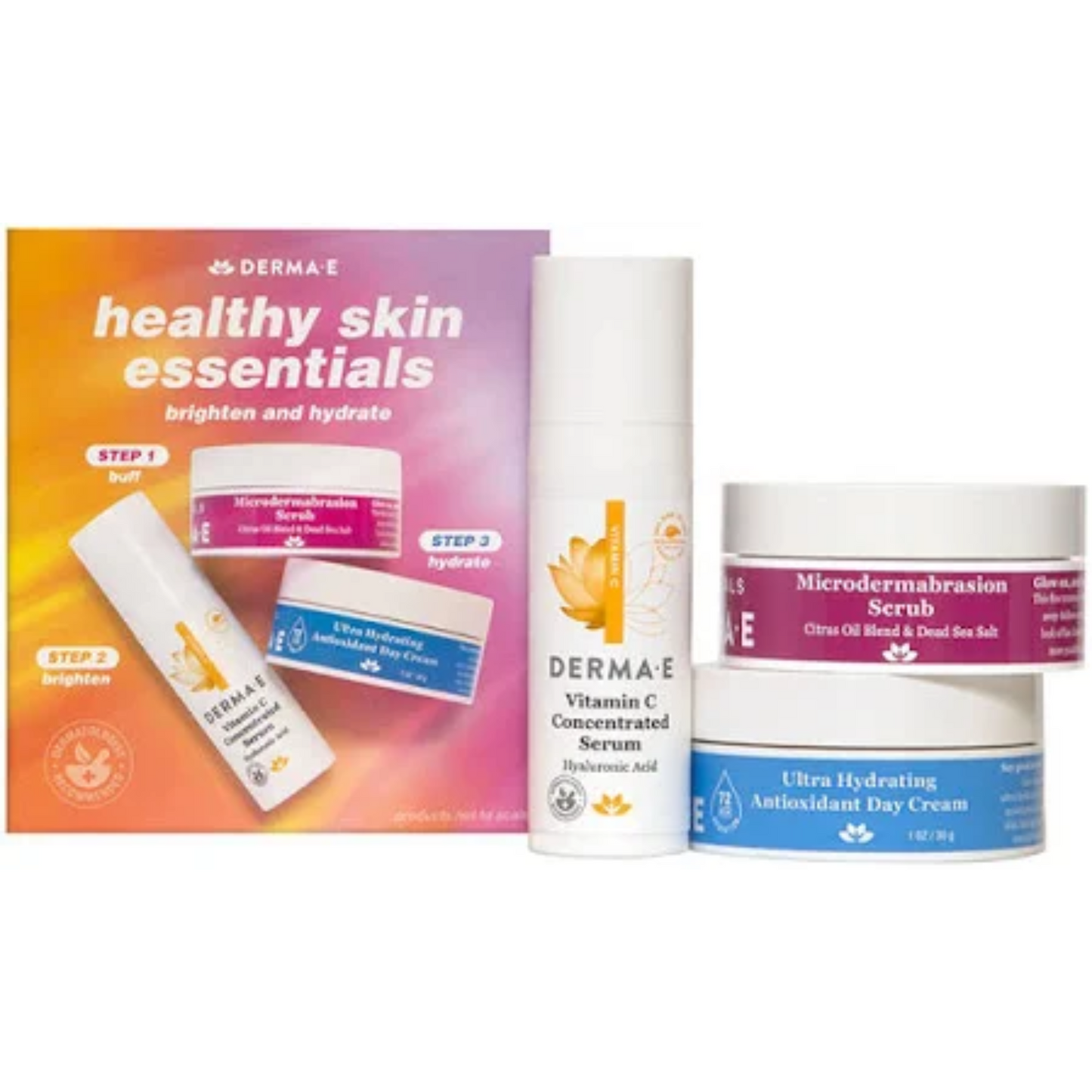 primary image of derma e healthy skin essentials kit