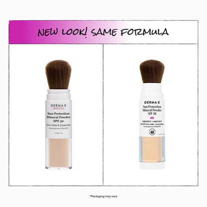 Alternate Image of Sun Protection Mineral Powder SPF 30, brush with powder in handle