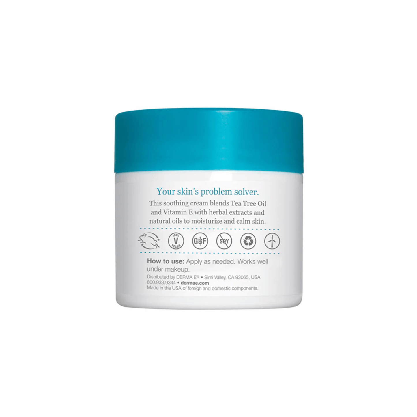 Alternate Image of Tea Tree & Vitamin E Relief Cream, white jar with blue lid