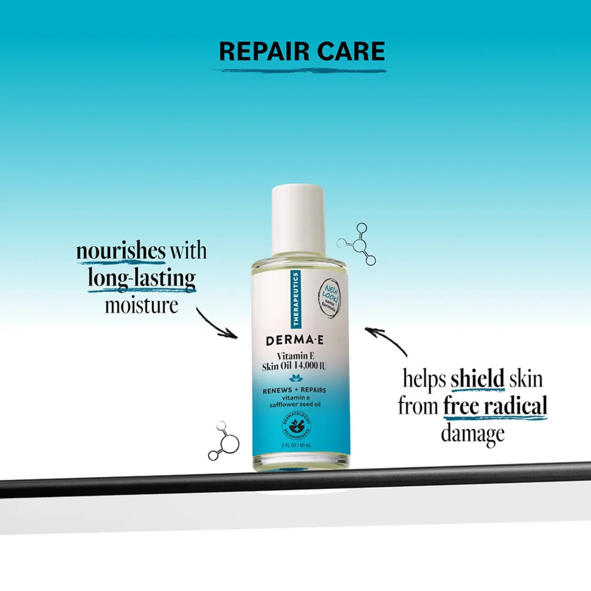 Alternate Image of Vitamin E Skin Oil 14,000 I.U., glass bottle with blue and white label