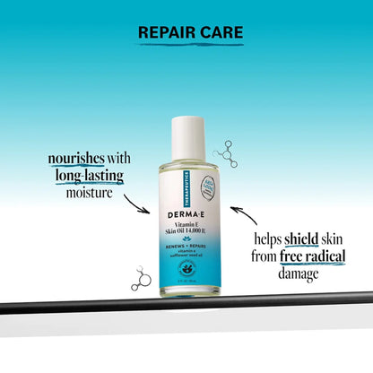 Alternate Image of Vitamin E Skin Oil 14,000 I.U., glass bottle with blue and white label