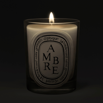 Alternate Image of Ambre (Amber) Classic Candle, clear glass candle