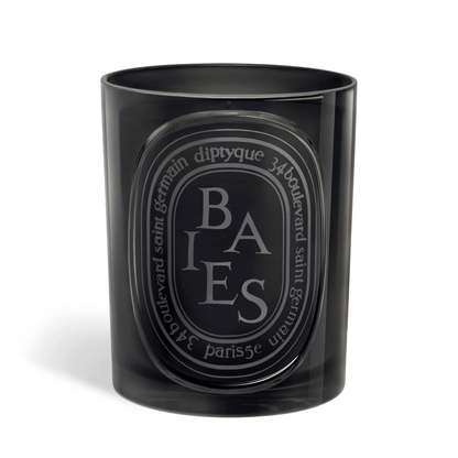 Primary Image of Baies (Berries) Medium Candle, black glass candle