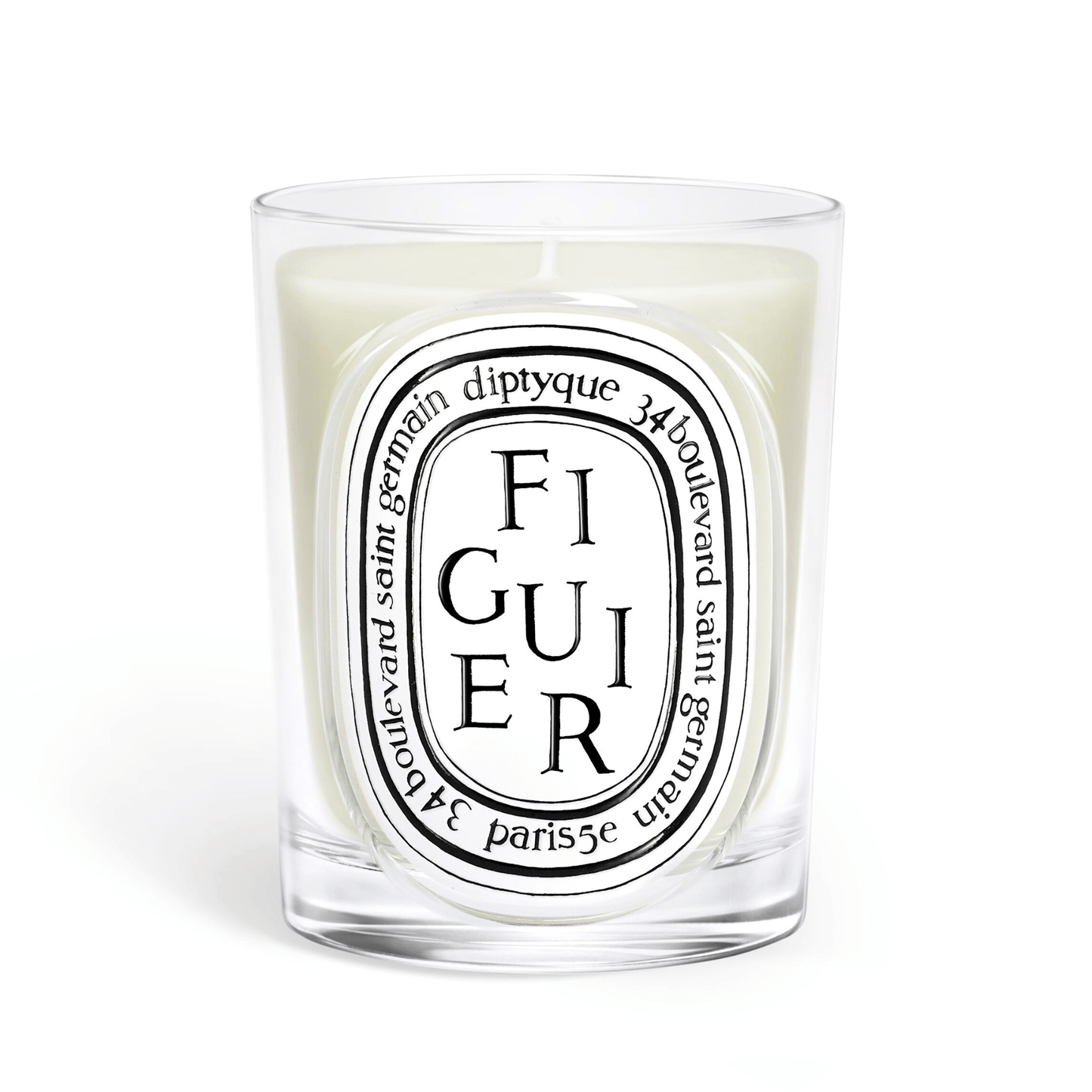 Primary Image of Figuier (Fig Tree) Classic Candle, clear glass candle