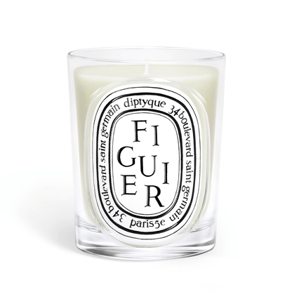 Primary Image of Figuier (Fig Tree) Classic Candle, clear glass candle