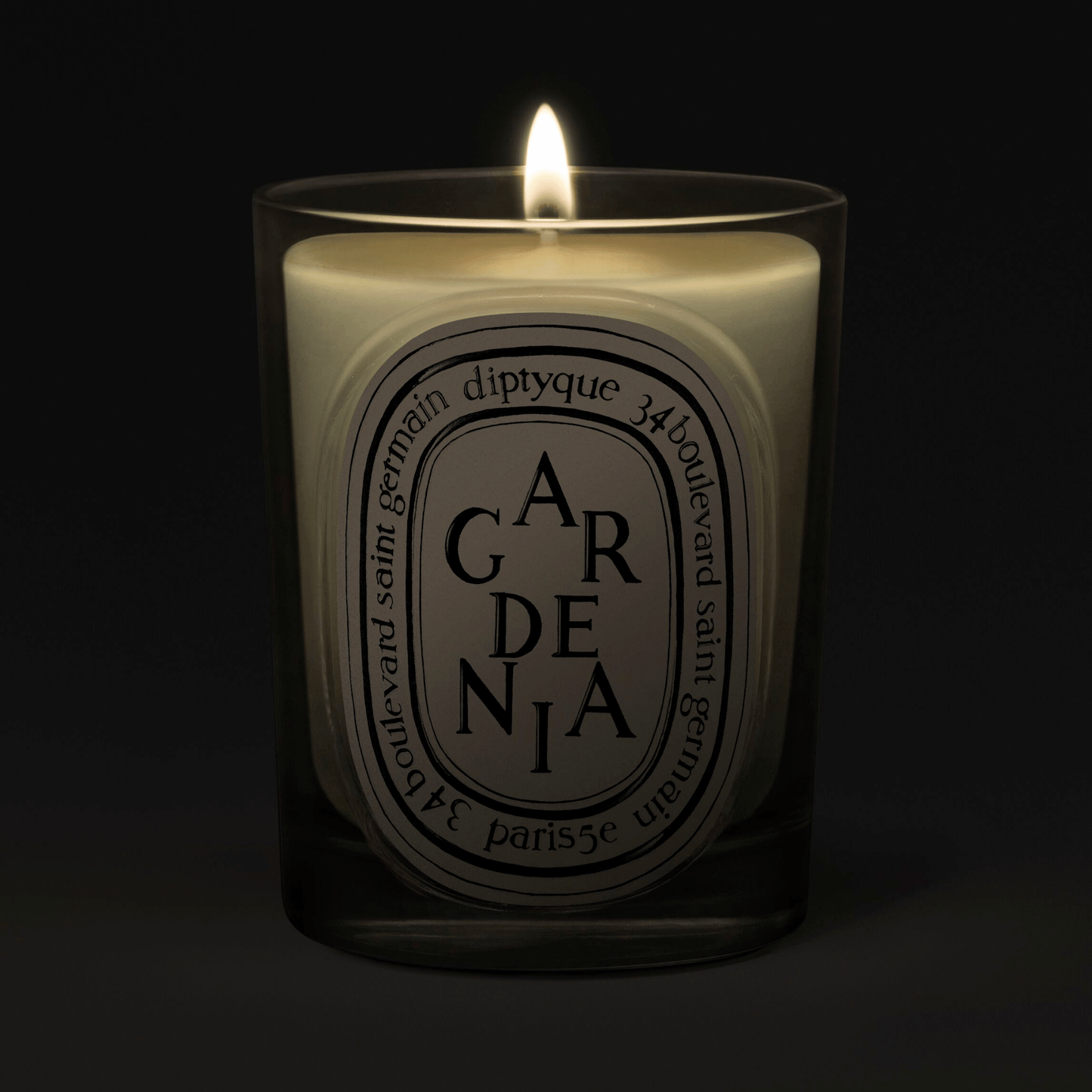 Alternate Image of Gardenia Classic Candle, clear glass candle