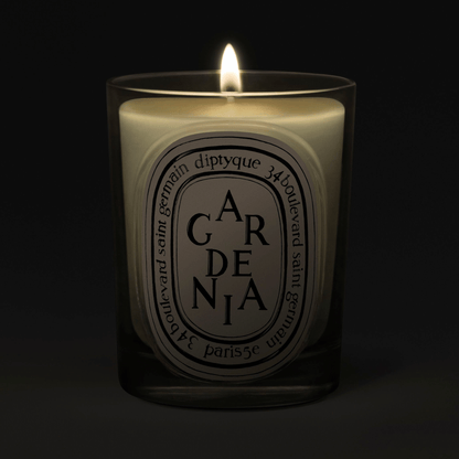 Alternate Image of Gardenia Classic Candle, clear glass candle
