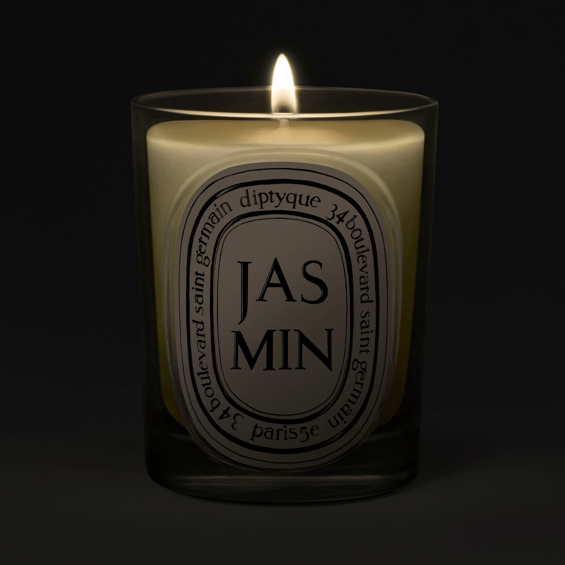 Alternate Image of Jasmin (Jasmine) Classic Candle, clear glass candle
