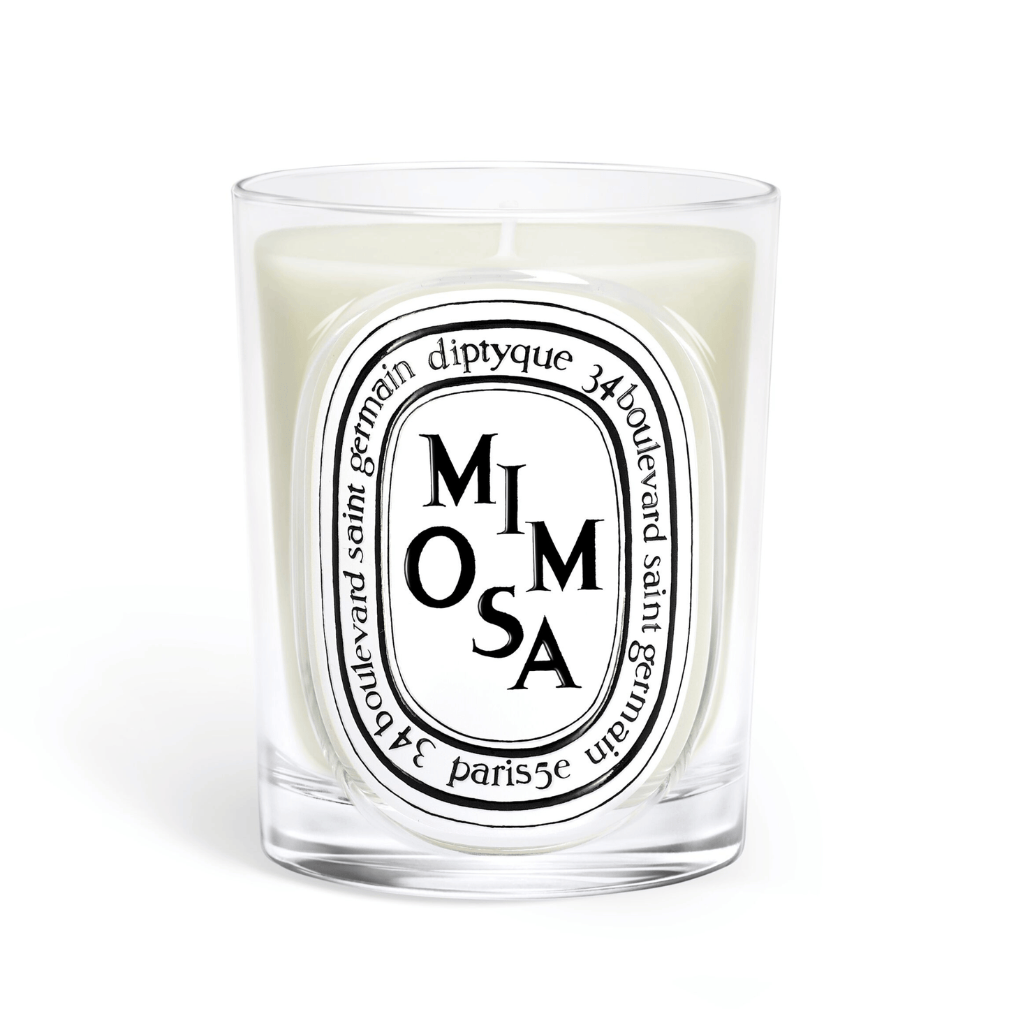 Primary Image of Mimosa Classic Candle, clear glass candle