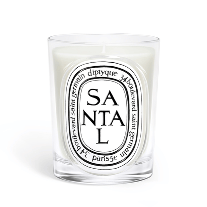 Primary Image of Santal (Sandalwood) Classic Candle, clear glass candle